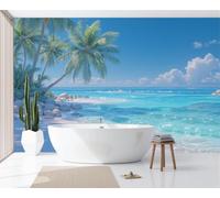 ZISTRCBAO Papier Peint Panoramique Paysages D'Îles Tropicales350x256cm