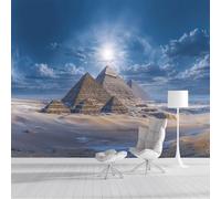ZISTRCBAO Papier Peint Panoramique Pyramides Égyptiennes, Papier Peint De Photo Réalisme Du Paysage Pour Salon Chambre Enfant Chambre Décoration 200x140cm