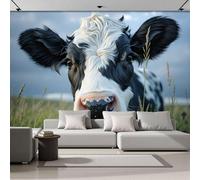 ZISTRCBAO Papier Peint Panoramique Vaches Laitières De Pâturage, Papier Peint Soie Paysage Pastoral Naturel, Grande Mural Pour Chambre D'enfant Chambre Décor Multicolore Poster Mural 200x140cm