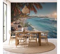 ZISTRCBAO Papier Peint Paysages D'Îles Tropicales 200x140cm Murale Photo