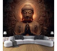 ZISTRCBAO Papier Peint Portrait En Relief Du Corps Entier 300x210cm, Style Rétro Zen Grandes Murales Poster, Soie Papier Peint Pour Salon Chambre Bureau Couloir Décor Mural