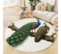 ZISTRCBAO Tapis Rond Réalisme Animal Rétro 180cm