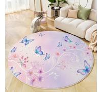 ZISTRCBAO Tapis Rond Rêve D'Aquarelle 100cm