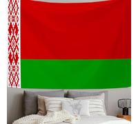 ZISTRCBAO Tapisserie Drapeau Du Bélarus Tapis De Pique-Nique Extérieur Art élégant Du Drapeau Décoration Murale Pour Chambre à Coucher, Salon, Dortoir 200x150cm