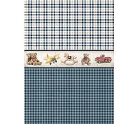 Zita`s Creative Papier de riz A3 - Baby Boy. Motif soie de paille, papier de soie de paille, papier de découpage