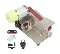 Zitainn Affûteur de couteaux à angle fixe de 15 degrés Ponceuse à bande à 7 niveaux Polisseuse réglable 100W Machine de polissage avec 10pcs bandes de ponçage