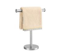 Zitalupy Porte-serviettes de bain en forme de T en acier inoxydable SUS304 en nickel brossé avec base lourde, barre tour pour salle de bain, cuisine et comptoir