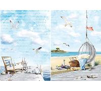 Zita's Creative Papier de riz A4 - Find Your Happy Place. Papier de soie de paille - Papier déco