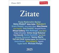 Zitate Tagesabreißkalender 2025: Kalender zum Aufstellen mit Zitaten und Kurzbiografien berühmter Persönlichkeiten. Tages-Tischkalender 2025 mit klugen Lebenssprüchen