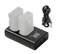ZITAY LP-E6 Chargeur de Batterie LP-E6N avec Affichage LED Double Port USB pour Canon EOS 5D Mark II 5D Mark III 5DS 5DS R 6D 7D Mark II 60D 70D 80D