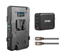 ZITAY V-Mount Chargeur de Batterie 2 Canaux PD USB-C Charge Rapide pour V-Mount Gold Mount Batterie