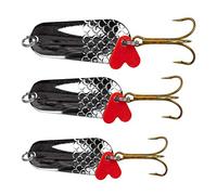 Zite Fishing Cuillers de Pêche à la Truite Perche Brochet Sandre - 3 Pièces Kit Leurres Appâts - 16-34g