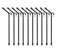 Zite Fishing Lot de 10 paires de boucles d'oreilles anti-goutte avec tourbillons et écarteurs