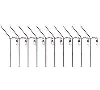 Zite Fishing Lot de 10 tubes anti-enchevêtrement en métal - Entretoises - Accessoires pour pêche à la carpe