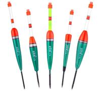 Zite Fishing - Lot de 5 flotteurs lumineux à craquer - Avec support lumineux 3 g, 4 g, 6 g - Flotteurs pour la pêche de nuit - Anguilée, carpe, sandre - Accessoires de pêche