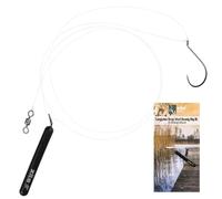Zite Fishing Tungsten Drop Shot Ready to Fish Rig S, L | 60 cm prêt à monter, hameçon Mustad DS & 7-14 g tungstène | Leader fluorocarbone, émerillon tonneau | Perche sandre brochet