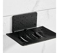 ZITFRI Porte-savon sans perçage en acier inoxydable autocollant - Porte-savon mural pour éponges, brosses à savon, montage mural 3M - Pour salle de bain, cuisine, balcon