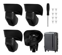 Zithgen 4 Roues de Rechange pour Valise Taille S | Universelles Pivotantes 360° | Silencieuses et Durables | avec Vis et Tournevis Incluses | Pour Réparer Bagages, Valise de Voyage