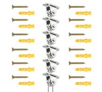 Zithgen Poulie de Levage | Lot de 6 Poulies de Renvoi en Acier Nickelé, Capacité de Charge élevée, avec Accessoires d'installation, pour Store, Abri de Jardin et Levage DIY