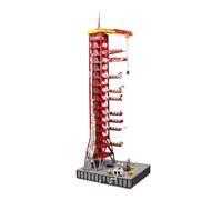 ZITIANYOUBUILD Red Saturn-V Launch Tower Jouet de construction 3292 pièces Kit de construction MOC à construire pour enfants de 18 ans et plus
