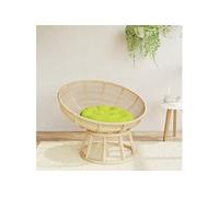 vidaXL Coussin rond rembourré antidérapant Ø 60 x 11 cm Tissu Oxford Vert vif