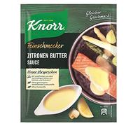 Zitronen Butter Sauce - Bouillon pour une préparation Rapide Sans Additifs, sauce au beurre citronnée - Feinschmecker - 2 portions - Compatible avec Knorr - 90g