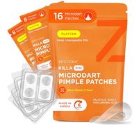 ZitSticka Killa Lot de 16 patchs à boutons pour le visage - Patch à boutons le plus puissant au monde avec microfléchettes à action rapide - Commence à fonctionner dans les 26 heures pour des zits