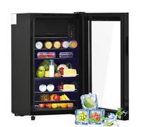 Zitty Mini frigo 76 L avec congélateur lumière LED 51 canettes 40 x 43 5 x 71 6 cm noir