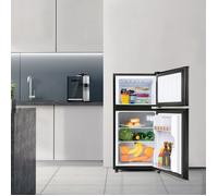 Zitty réfrigérateur congélateur 60 L double porte, 86,8 x 45,5 x 42,5 cm, LED noir