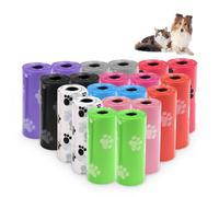 ZITUZY Lot de 300 sacs à déjections canines multicolores pour animaux de compagnie, pour l'intérieur et l'extérieur (dix couleurs)