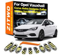 ZITWO Kit d'éclairage intérieur LED pour Opel Vauxhall Corsa D E Astra G H J K Mokka Insignia Vectra Zafira A B C Meriva Signum Agila