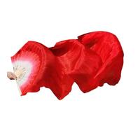 ZIUBMVDYC Éventails en Soie for Danse du Ventre for Femmes, éventail for Enfants, for Danser, Double Face, dégradé de Couleurs, for Adultes, éventails colorés for, for droitier(Red)