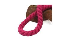 ZIUBMVDYC Ficelle en Coton, Cordons torsadés Multicolores à 3 brins de 10 m, 6 12 mm, for Bricolage et Ceinture Cordon Sac(Rose Red,8mm)