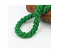ZIUBMVDYC Ficelle en Coton, Cordons torsadés Multicolores à 3 brins de 10 m, 6 12 mm, for Bricolage et Ceinture Cordon Sac(Green,12mm)