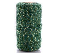 ZIUBMVDYC Ficelle en Coton, Rouleau de Nylon Multicolore 100 mètres 2 mm for la décoration Artisanale(8)