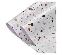 ZIUBMVDYC Papier peint auto-adhésif imperméable en PVC Terrazzo for mur de chambre à coucher, décoration salon, rénovation meubles vinyle, papier contact, adhésif(Terrazzo Green,60 x 200 cm)