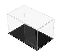 ZIUBMVDYC Vitrine en Acrylique, Boîte de Rangement Transparente for Figurines, Cube de Rangement for Bijoux, modèles de Collection, Organiseur de Maison, à Monter soi-même(25x25x25CM)