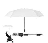 Ziurmut Adjustable Stroller Umbrella, 360° Umbrella Clip for Stroller, Chair Umbrella Pushchair Sun Parasol, Clip UPF 50+ Protection for Beach Chairs Baby Strollers