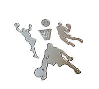 Ziurmut Basketball Dies, Die Cuts, Embossing Stencils Template Mould Metal Cutting Dies Flower Cutting Dies Set Sunflowers Cut Stencils Embossing Die Cut Stencils Stencil for Spray