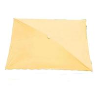 ZIUSFAC 2.5x2m Dessus De Parapluie De Remplacement Rectangulaire Toile Parasol Deporte 4 Baleines 6 Baleines, Auvent De Rechange pour Exterieur Jardin Marché(Bevel Umbrella Khaki,2.5x2m)