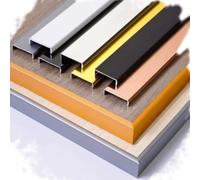 ZIUSFAC Bande De Chant De Meuble Bande De Protection en Métal 1.2m Bande De Bord De Meuble Couvre Chant, Protecteur De Bord À Profil en U Bande Décorative pour Planche en Bois, 2 Pièces(White,20mm)