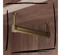 ZIUSFAC Barre De Suspension pour Placard, 120cm 130cm Barre Penderie Laiton Barre De Penderie pour Chambre À Coucher Tringle À Vêtements, Tube D'armoire Ovale(110cm(43.3in))