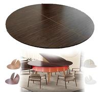 ZIUSFAC Dessus De Table en Bois Pliante Plateau Rond 130 150 170cm Plateau De Table De Remplacement Table Pliante sans Pieds, pour Restaurants Familiaux(Walnut,190cm/75in)