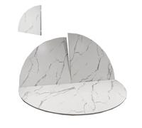 ZIUSFAC Dessus De Table Pliable 120cm 130cm Plateau De Table Rond Rond Plateau De Table De Remplacement Uniquement Plateau pour Salle À Manger Patio(Stone Pattern,160cm/63in)