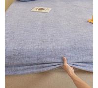 ZIUSFAC Drap Housse en Velours 100×200 120×200cm Housse De Protection pour Matelas Épais Linge De Lit Réglable d'hiver Drap-Housse Peluche Doux Chaud(Purple,180x200cm/71x79in)