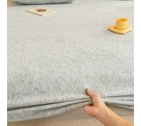 ZIUSFAC Drap Housse en Velours 100×200 120×200cm Housse De Protection pour Matelas Épais Linge De Lit Réglable d'hiver Drap-Housse Peluche Doux Chaud(Green,135x200cm/53x79in)