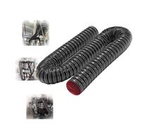 ZIUSFAC Durite D'Admission D'air Pour Frein Tube De Ventilation Flexible Tuyau D'Évacuation 89mm 127mm Tuyau D'admission D'air Longueur 1-10m Tuyau D'échappement Noir(1m/3.2ft,160mm-6 1/4in)