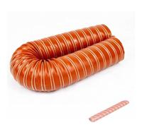 ZIUSFAC Durite D'Admission D'air Tuyau Flexible 51mm 64mm 76mm Tuyau D'évacuation D'air Isolé Tuyau D'admission D'air Sèche-linge Tuyau D'échappement 2m 4m(4m/13.1ft,160mm-6 1/4in)