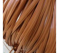 ZIUSFAC MatéRiel De Réparation De Rotin pour Meubles De Jardin Vannerie, Matériau De Réparation en Rotin Tressé en Plastique 8 Mm De Large Bande De Rotin Plat(Yellow)