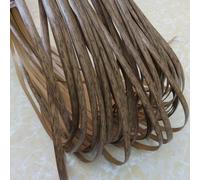 ZIUSFAC MatéRiel De Réparation De Rotin pour Meubles De Jardin Vannerie, Matériau De Réparation en Rotin Tressé en Plastique 8 Mm De Large Bande De Rotin Plat(Wood Grain Brown)